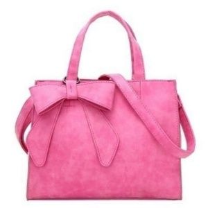 Pink Bow women's Tote Handbag